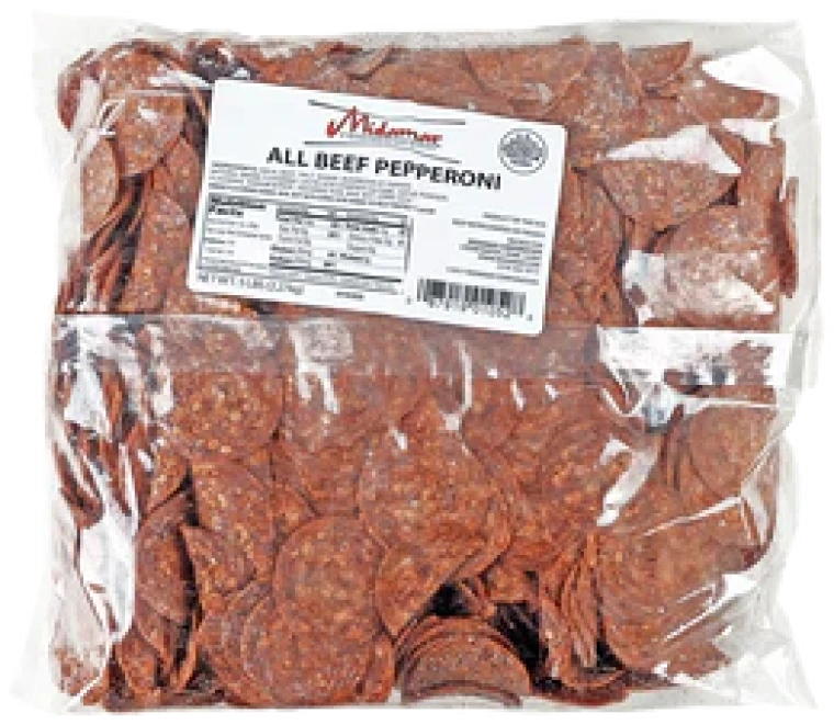 Halal Sliced Beef Pepperoni - 5 lb